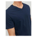 Jack&Jones Tričko Basic 12156102 Tmavomodrá Standard Fit