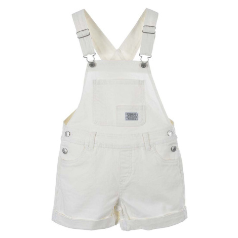 Detské rifľové krátke nohavice Levi's biela farba, jednofarebné Levi´s