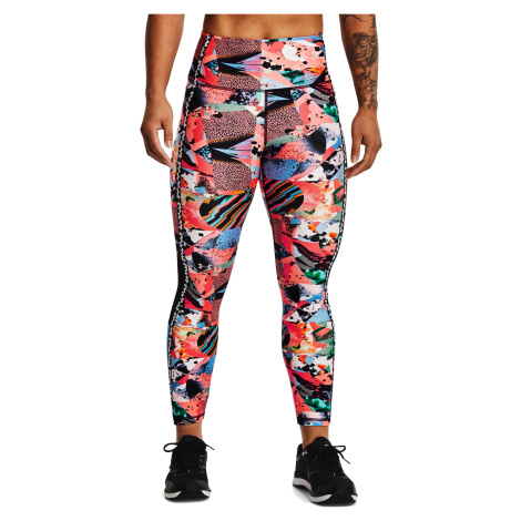 Under Armour Armour PF AOP Ankle Leg-RED S/M Women's Leggings