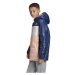 adidas YK J SYNTHETIC Juniorská zimná bunda, tmavo modrá, veľkosť
