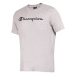 Champion CREWNECK LOGO T-SHIRT Pánske tričko, sivá, veľkosť