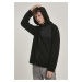 Sherpa Zip-Up Hooded Jacket Black