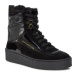 Tommy Hilfiger Členková obuv Patent Laceup City Snow Boot FW0FW07841 Čierna