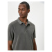 Koton Polo Neck T-Shirt Buttoned Short Sleeve Cotton