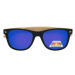 Polarzone Modré drevené polarizačné okuliare Wayfarer "Wood" 774879537