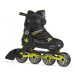 Juniorské kolieskové korčule FILA SKATES WIZY ALU BLACK LIME