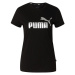 PUMA Funkčné tričko 'Essentials+'  čierna / strieborná