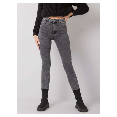 ŠEDÉ DÁMSKE SKINNY DŽÍNSY NM-SP-L71.15-GRAY