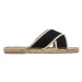 Paez  Sandals Crossed W - Linen Black  Sandále Čierna