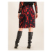 Tory Burch Plisovaná sukňa Paisley Pleated Skirt 63928 Čierna Regular Fit