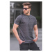 Madmext Patterned Basic Smoked Men's T-Shirt 6096
