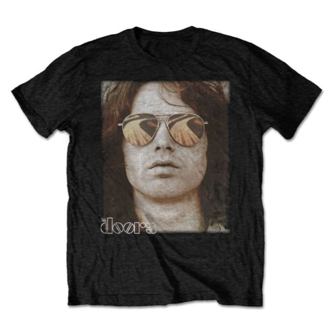 The Doors Tričko Jim Face Unisex Black