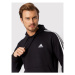 Adidas Mikina Essentials Fleece 3-Stripes GK9072 Čierna Regular Fit