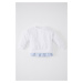 DEFACTO Baby Girl Crew Neck Striped Sweatshirt