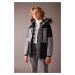 DEFACTO Boy Hooded Fleece Lined Coat