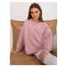 Dusty Pink Asymmetrical Hoodless Sweatshirt