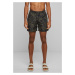 Palm/olive swim shorts