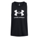 UNDER ARMOUR-UA SPORTSTYLE LOGO TANK-BLK 001 Čierna