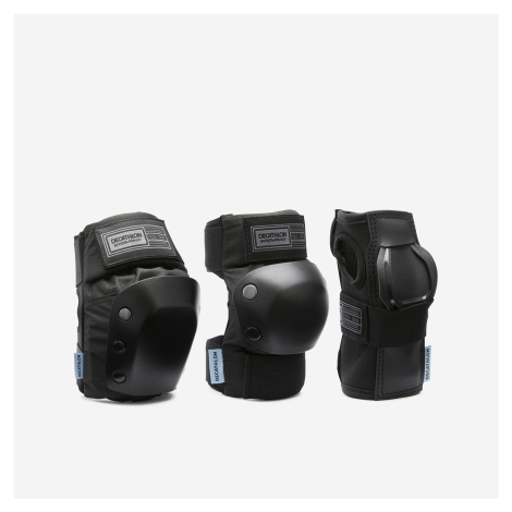 Súprava 3 detských chráničov Pad500 na skateboard čierna