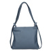Dámska kožená batôžko-kabelka Italia Maria - tmavo modrá