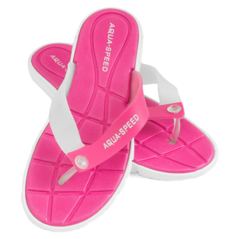 AQUA SPEED Bazénové papuče Bali Pink/White