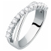 Morellato Elegantný strieborný prsteň so zirkónmi scintilla SAQF151 52 mm
