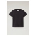 Tričko Woolrich Logo T-Shirt Čierna