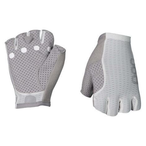 POC Cyklistické rukavice krátkoprsté - AGILE - šedá/biela