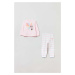 Pyžamo pre bábätká OVS ružová farba, s potlačou