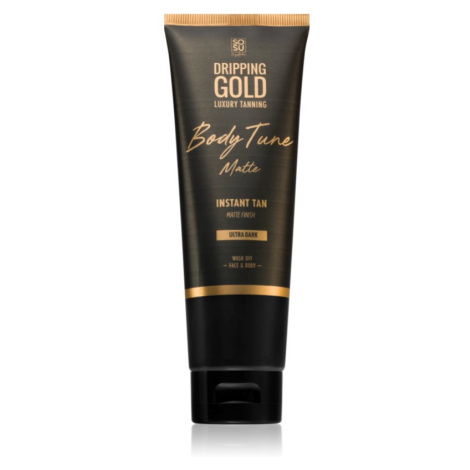 Dripping Gold Luxury Tanning Body Tune samoopaľovací krém na tvár a telo s okamžitým účinkom Ult