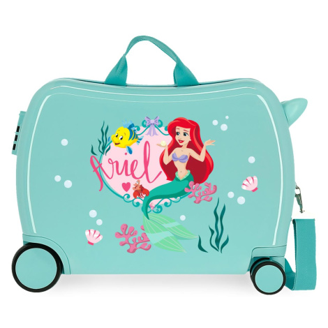 JOUMMABAGS Detský kufor na kolieskach - odrážadlo - Disney - Princess Celebration - Ariel
