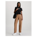 Calvin Klein Jeans Rifľové kapsáče  svetlohnedá / biela