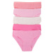 Women's pink cotton panties 5-pack