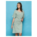 Green-White Striped Tranquillo Dress - Women