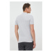 Bavlnené polo tričko Lacoste PH4012-001, šedá farba, jednofarebné