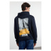 Trendyol Navy Blue Regular Cut Back Printed Sweatshirt