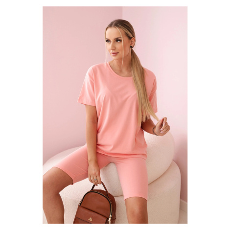 Set top+apricot leggings