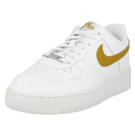 Nike Sportswear Nízke tenisky 'Air Force 1 '07 SE'  horčicová / biela