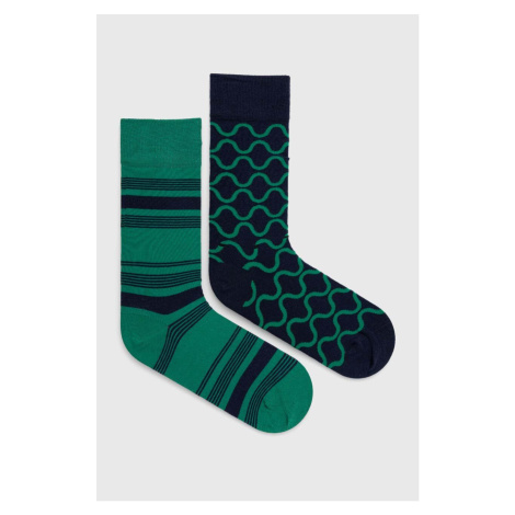 Ponožky United Colors of Benetton 2-pak zelená farba