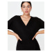 Mikinové a svetrové šaty pre ženy Trendyol - čierna