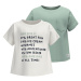 lupilu® Chlapčenské tričko z biobavlny, 2 kusy (mentolová/biela)