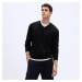 Svetr GAP Cotton V Neck Sweater Black