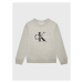 Calvin Klein Jeans Mikina Monogram Logo IU0IU00265 Sivá Regular Fit