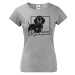 Dámské tričko pre milovníkov psov s potlačou jazvečíka - skvelý darček