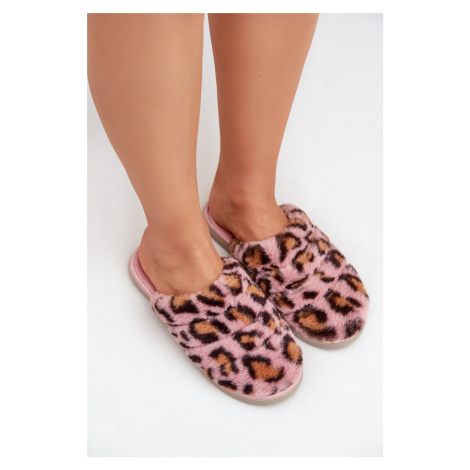 Dámske Kožušinové Papuče Leopard Inblu