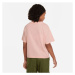 Nike NSW TEE BOXY ICON CLASH Dievčenské tričko, ružová, veľkosť