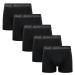 5PACK Men's Boxer Shorts Gianvaglia Black