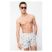 Trendyol Standard Size Palm Tree Patterned Swim Shorts