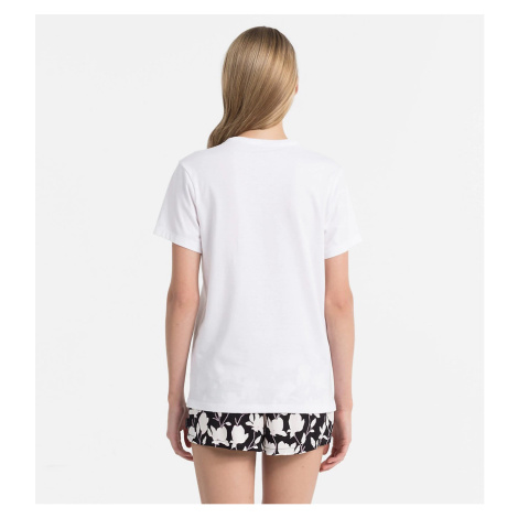 Dámske tričko QS6105E - 100 biela - Calvin Klein bílá