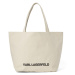 Karl Lagerfeld Shopper 'Ikonik 2.0'  čierna / šedobiela / biela ako vlna
